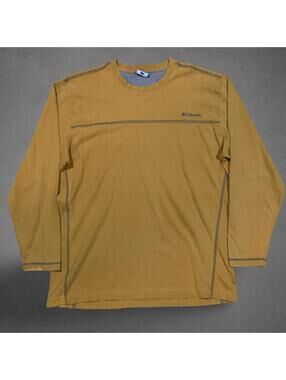 Columbia Sportswear Mustard Long Sleeve Shirt Men’s Large